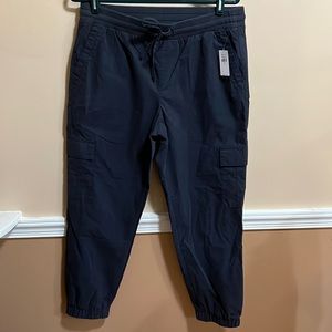 New Old Navy Blue Cotton/Nylon Cargo Pants Size Medium